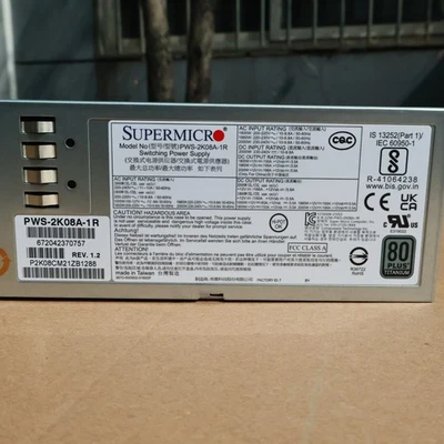 SuperMicro WS-2K08A-1 R 2000W server Redundant power supply  - Image 1 of 4