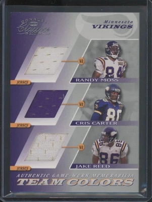 2001 Donruss Classics Moss Carter Reed #TC-26 Classics Team Colors Triple Jersey - Image 1 of 2