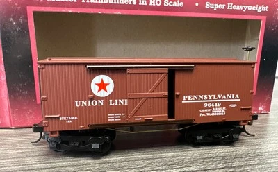 Mantua Classics RTR 721050 Wooden Vintage Freight Unionline 1860 Box Car NIB CC - Image 1 of 4