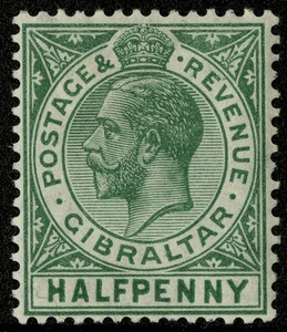 Gibraltar 1912 Scott #66 Mint Lightly Hinged - Picture 1 of 1
