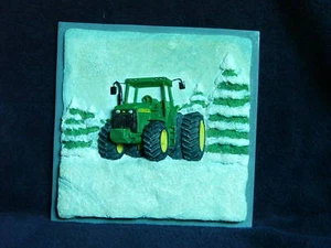 Tractor John Deere Placa de Invierno Modelo 7810-Enesco-Nuevo en Caja - Imagen 1 de 1