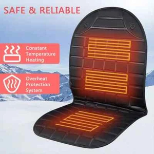 1 Pcs 12V Heated Car Seat Cushion Cover Seat Heater Warmer Seat Cover Winter - Picture 1 of 20