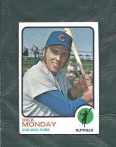 1973 Topps baseball card #44 Rick Monday Chicago Cubs EX - Picture 1 of 2