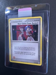 Here Comes Team Rocket! Secret Rare 111/109 Trainer Pokemon Card Holo EX Returns - Picture 1 of 2