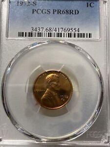 1972-S PCGS PR68RD PROOF Lincoln Memorial Cent