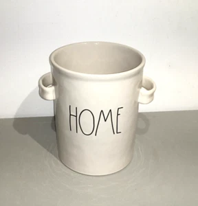 RAE DUNN UNTENSIL HOLDER"HOME" SOLID WHITE W/ HANDLES (NEW) - Picture 1 of 3