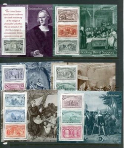USA Spain Portugal 1992 18 Mini Souvenir Sheets MNH Columbus Voyage 6618 - Picture 1 of 3