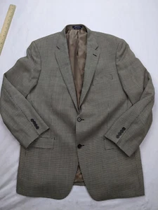 American Living  Men 44L Black White Houndstooth Wool Blazer Jacket Sport Coat - Picture 1 of 14