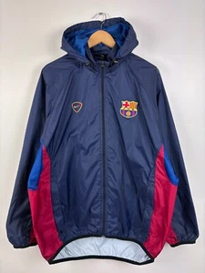 Giacca a vento leggera vintage anni 2000 Nike Team FC Barcelona blu taglia XL - Foto 1 di 9