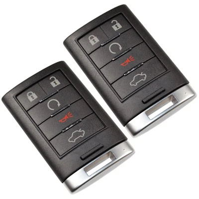 2-Pack HQRP Fernbedienung Schutzhülle Shell Fob für Cadillac Ats Cts Dts Sts SRX - Bild 1 von 4