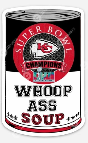 Kansas City Chiefs Super Bowl Soup MAGNET - KC Mahomes Chief NFL Champions 57 Cover