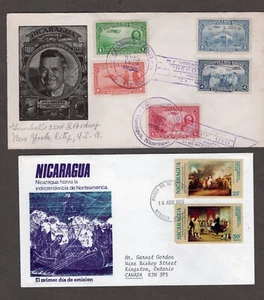 Nicaragua 1939, 1975 2 Cvrs Will Rogers flight to Managua after earthquake, FDC - Picture 1 of 4
