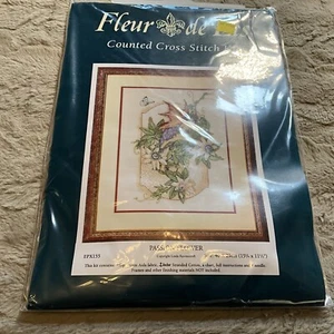 NUOVO KIT CAMPIONATORE PUNTO CROCE CONTATO FLEUR DE LIS "FIORE DELLA PASSIONE" - Foto 1 di 7