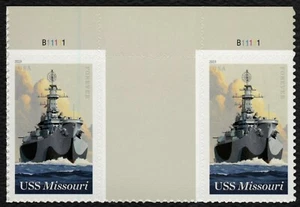 #5392 USS Missouri, Vertical Gutter Pair [1] Mint **ANY 5=FREE SHIPPING** - Picture 1 of 1