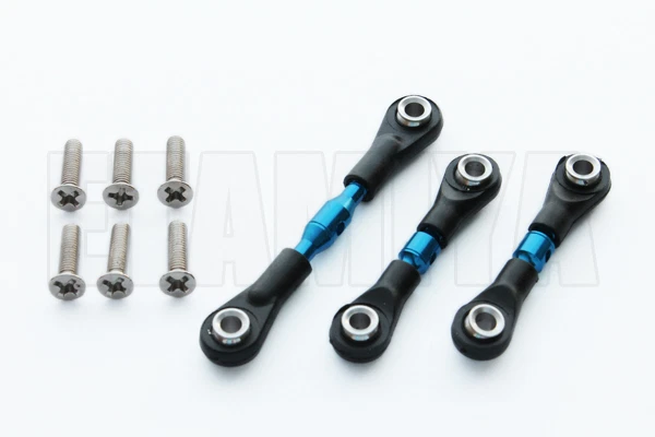 GPM TT160 Aluminum Turnbuckle Tie Rod (3pcs,Blue)Set For Tamiya TT01/TT01E/TT01D - Image 1 of 1