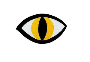 Aufnäher patch applique kawaii aufbügler applique rockabilly auge Katzenauge - Picture 1 of 1