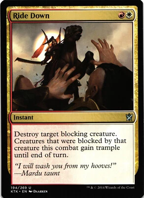 Magic the Gathering Ride Down 194 Regular Uncommon KTK 2014 - Image 1 of 4