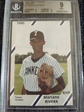 1990 DIAMOND CARDS"MARIANO RIVERA"+TAMPA YANKEES+#17+BECKETT+MINT 9+0008002629