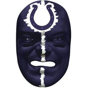 NFL Football Indianapolis Colts Fan Face Warrior Mask Logo Game Tailgate Stadium - Bild 1 von 1
