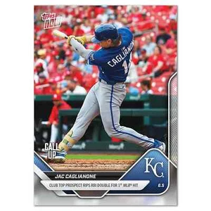 MLB Topps Now #262 2025 Jac Caglianone RC Kansas City Royals - EN MANO - Imagen 1 de 1