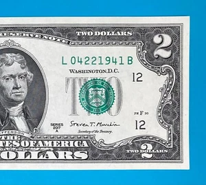 April 22, 1941 : L 04221941 B BIRTHDAY Note $2 Two Dollar Bill *UNC* - Picture 1 of 3