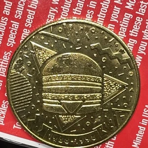 McDonalds Big Mac MacCoin 50° anniversario 1988-1998 NUOVO SIGILLATO in grassetto e astratto - Foto 1 di 4