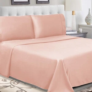 300 Thread Count Traditional Breathable Percale Deep Pocket Fitted Sheet Set - Picture 1 of 52