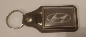 HYUNDAI CAR LOGO PU LEATHER KEYRING spares gift idea - Picture 1 of 1