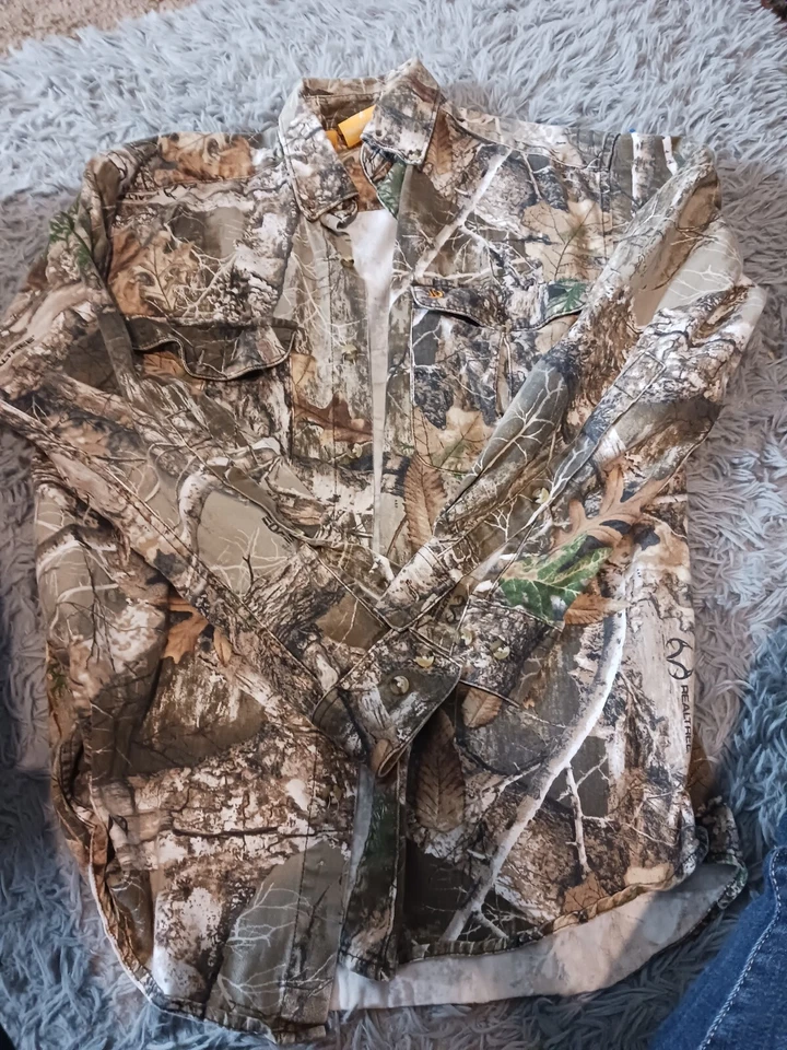 Мужская коричневая охотничья рубашка средний размер - Изображение 1 из 4