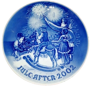 PIATTO DA COLLEZIONE PORCELLANA DANESE B&G NATALE JULE AFTEN AFTER 2002 - Foto 1 di 1