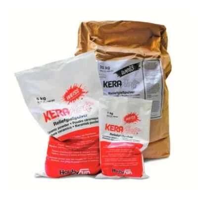 HOBBY FUN Keraflott Reliefgiessmasse, weiß, 25 Kilo