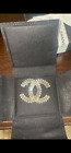 Brand New Chanel Baguette Crystal Cc Brooch In Silver W/Receipt ?