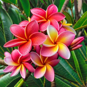 5 Orange Pink Plumeria Seeds Plants Flower Hawaiian Flowers Perennial Seed - Picture 1 of 24