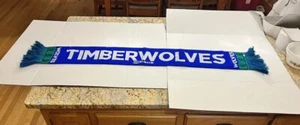Minnesota Timberwolves Scarf Blue Green Fringed Basketball NBA Unisex - Picture 1 of 18