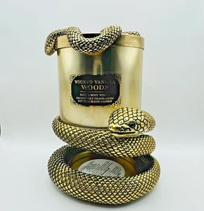 Bath & Body Works Halloween Candle Snake Holder Stand 2024 Wicked Vanilla Woods - Picture 1 of 6