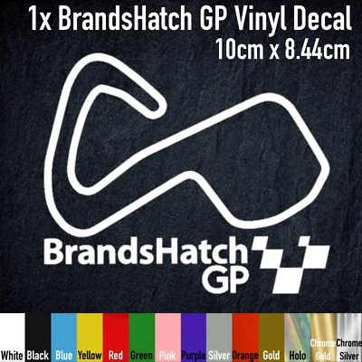HYPERMOLES Brands Hatch GP Track Race Circuit Vinyl Decal Sticker, BTCC, BSB, HPM007