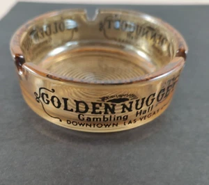 Golden Nugget Gambling Hall Casino Ashtray Vintage Las Vegas Strip Souvenir - Picture 1 of 8