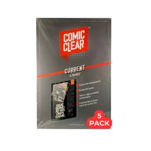 5 Comic Book Clear Backing Boards Current/Modern Archival Plastic Comic Boards - Picture 1 of 3