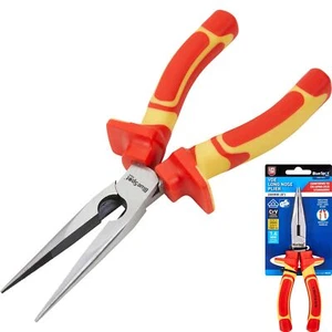 200mm Vde Long Nose Pliers Needle Pinch Nosed Wire Cutters Tool 8" 08195 - Picture 1 of 3