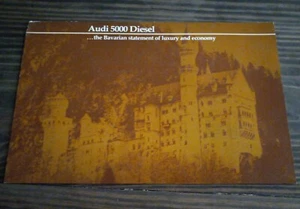 1981 Audi 5000 Diesel Vintage Sales Brochure - Picture 1 of 3