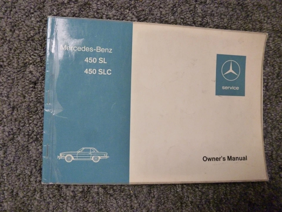 Mercedes Benz 450SL y 450SLC 107 1974-1975 manual del propietario guía del usuario Foto 1 de 1