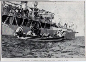 1900 -- LA FRAMEE EN RELACHE A ROYAN LE 6 AOUT 1900 3K855 - Picture 1 of 1