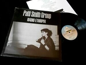 PATTI SMITH GROUP/RADIO ETHIOPIA/INSERT/ARISTA/FRENCH PRESS LP 1976
