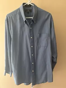 Men’s Croft & Barrow Oxford Cotton Light Blue Shirt 100% Cotton Soft 17 32/33 - Picture 1 of 10