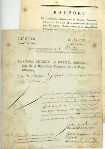 Generale Aubert Dubayet 1757-1797 Costantinopoli 1797 disinfettato Istanbul - Foto 1 di 12