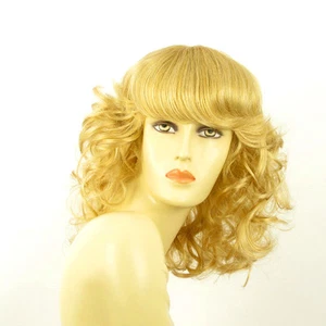 Mid Length Wig for Women Light Blond Golden Ref: Celia lg26 Peruk - Picture 1 of 8