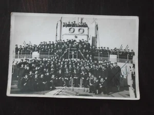 JOSIP BROZ TITO - ORIGINAL SIGNATURE ON GROUP PHOTO FROM BOAT "GALEB" 1953 - Picture 1 of 2