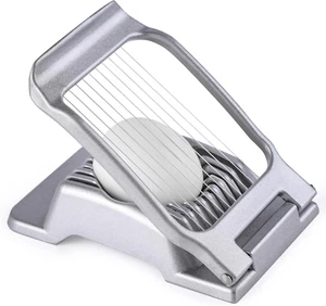 Hard Boiled Egg Slicer, Stainless Steel Wire, Heavy Duty Aluminium Cutter - Picture 1 of 12