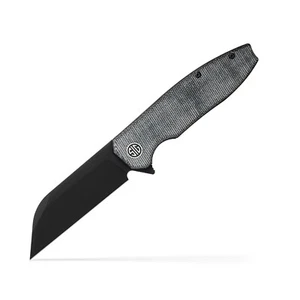 EIKONIC/SIG SAUER 3.25" Wharncliffe Pocket Knife, Grey Black Micarta #KA8BB - Picture 1 of 5