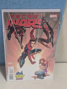 Secret Wars #1 J Scott Campbell Midtown variante exclusiva casi nuevo+ - Imagen 1 de 2